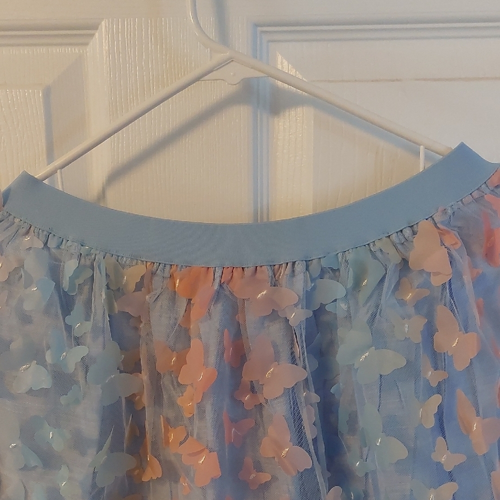 Umgee Multicolor Butterfly A-Line Skirt Perfect For Spring! NWT SIZE SMALL - Picture 6 of 9